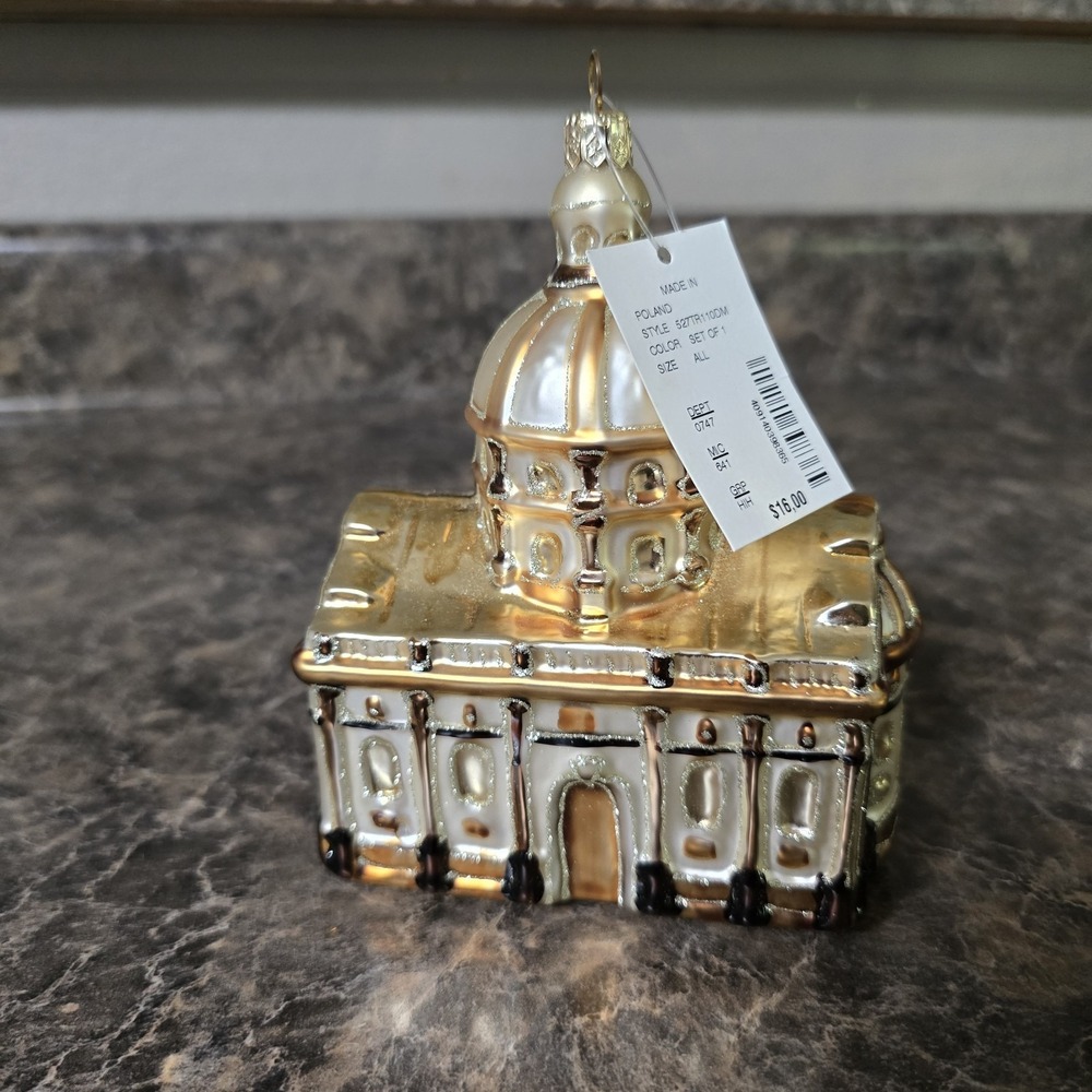 Dillards Made In Poland Glass Ornament Basilica?